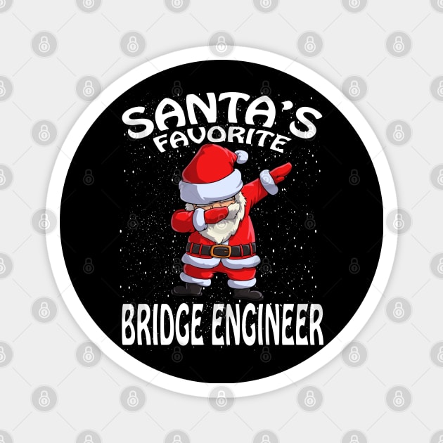 Santas Favorite Bridge Engineer Christmas Magnet by intelus